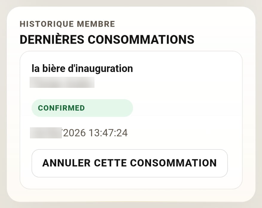 Historique des consommations